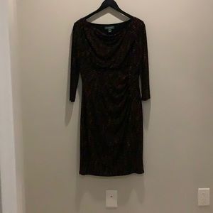 Ralph Lauren fully lined dress.